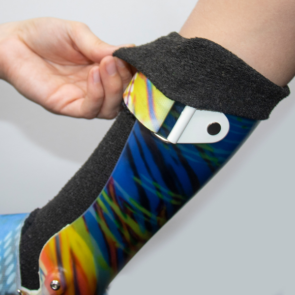 Fold socks down over the top strap for extra comfort and to stop socks from sliding down.