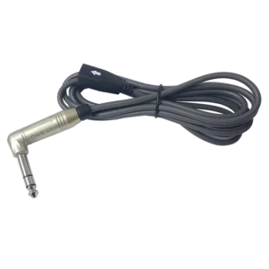 Replacement Break Cord USB Mini to Right Angle 6.35 mm Stereo Plug 2m (T & S)