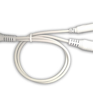 Y Lead 3.5 mm Mono & 6.35 mm Mono Line Socket to 3.5 mm Stereo Plug