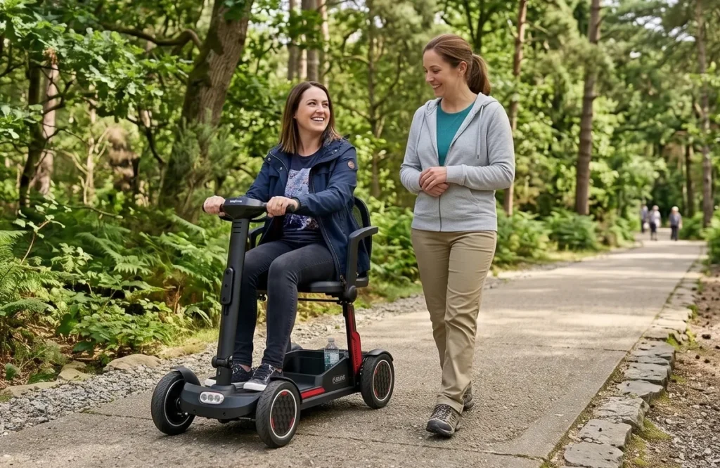 EMETRO PORTABLE MOBILITY SCOOTER RED/BLACK